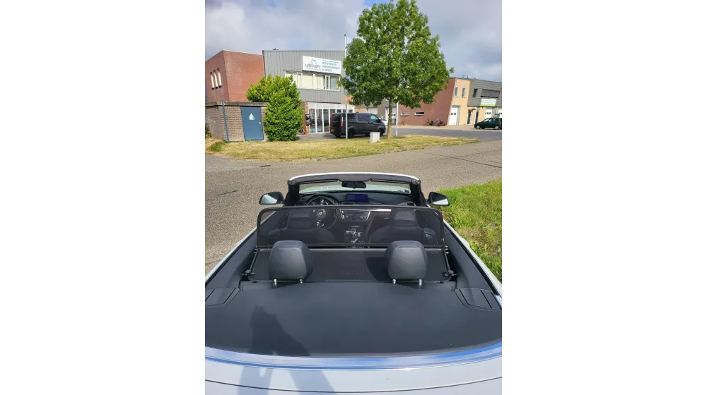Déflecteur De Vent Pliable Noir – Fermeture Rapide – Compatible Peugeot 307 CC Toutes Années – Coupe-Vent Anti-Remous En Acier Et Synthétique UV