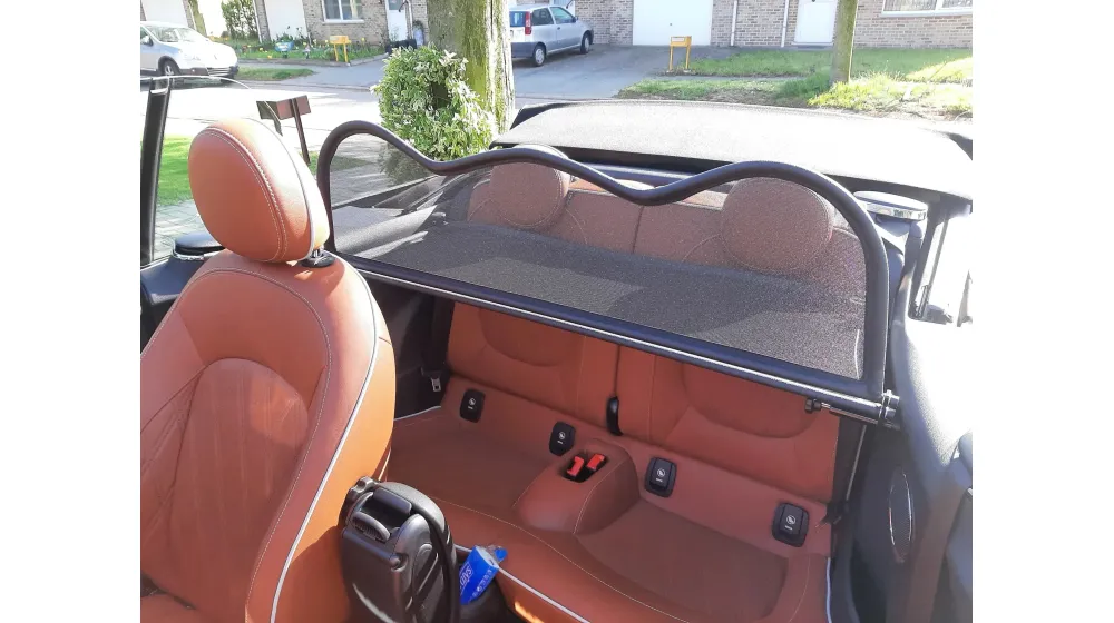 Deflettore D'Aria Per Mini Cabrio R52 R57 - Windschott Antivento - Senza Foratura - Foto 4